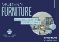 Modern Furniture Shop Postcard Image Preview