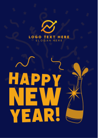 Happy New Year Flyer Design