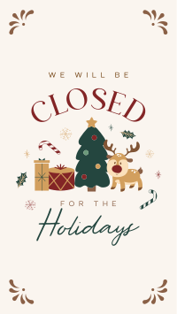 Closed for the Holidays Facebook story Image Preview