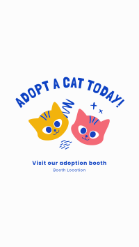 Adopt A Cat Today Instagram Story Design