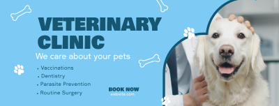 Professional Veterinarian Clinic Facebook cover Image Preview