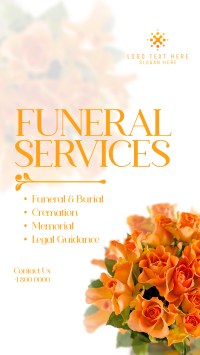 Funeral Bouquet Facebook Story Design