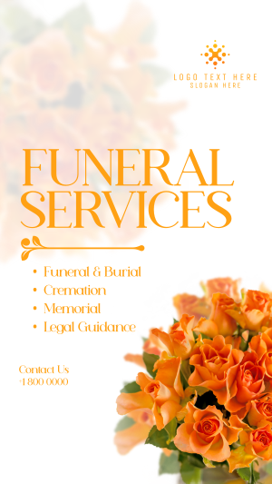 Funeral Bouquet Facebook story Image Preview