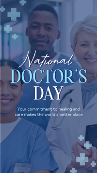 National Doctor's Day Facebook Story Design