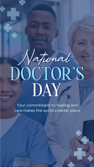 National Doctor's Day Facebook story Image Preview