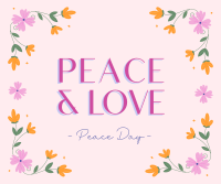 Floral Peace Day Facebook post Image Preview