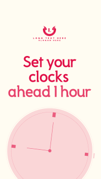 Daylight Saving Reminder Instagram reel Image Preview