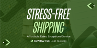 Corporate Shipping Service Twitter Post Design