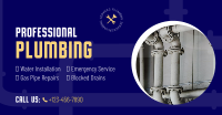 Plumber for Hire Facebook Ad Design
