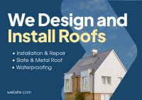 Install Roofing Needs Postcard Image Preview