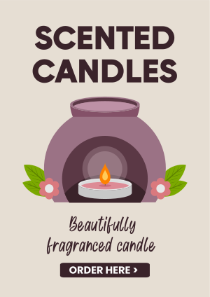 Fragranced Candles Flyer Image Preview