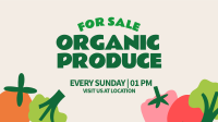 Organic Vegetables Facebook Event Cover Design