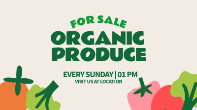 Organic Vegetables Facebook event cover Image Preview