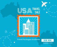 USA Travel Destination Facebook Post Design