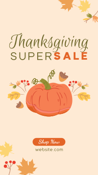 Thanksgiving Pumpkin Sale Instagram Story Preview