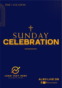 Sunday Celebration Flyer Image Preview
