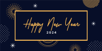 Elegant New Year Twitter post Image Preview