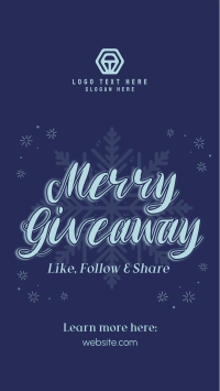 Merry Giveaway Announcement Instagram Story Design