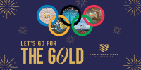 Olympic Watch Party Twitter Post Design