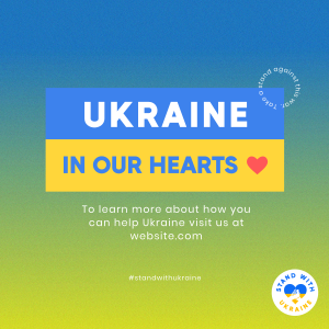 Ukraine In Our Hearts Instagram post Image Preview