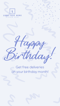 Doodly Birthday Promo Facebook Story Design