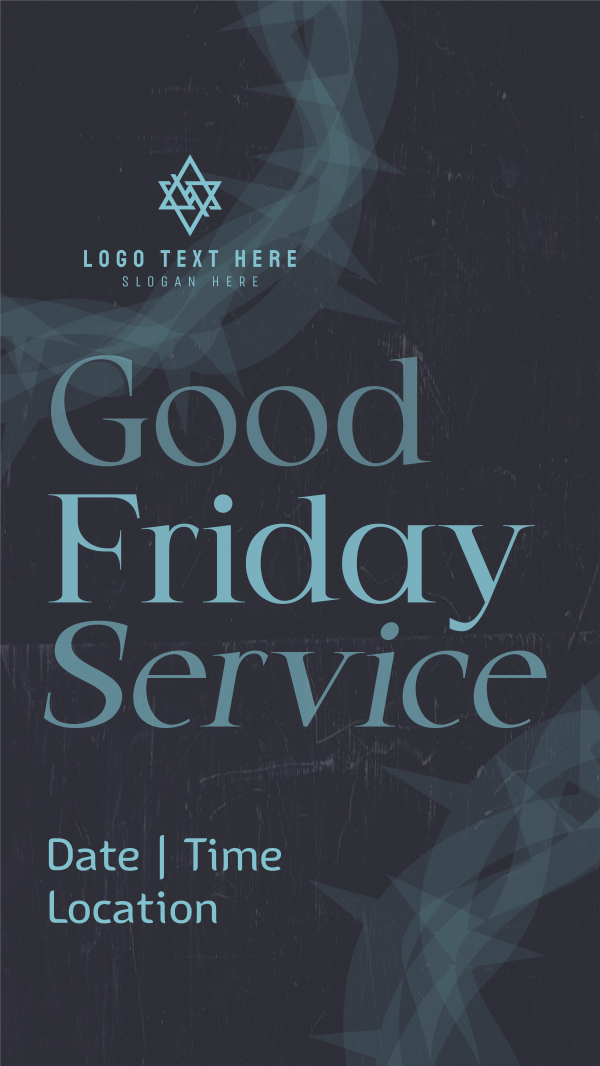  Good Friday Service Instagram Story Design