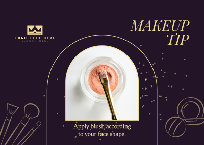 Makeup Beauty Tip Postcard Image Preview