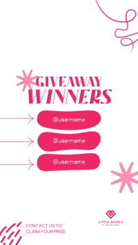 Congratulations Giveaway Winners Facebook story Image Preview