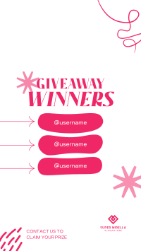 Congratulations Giveaway Winners Facebook Story Image Preview