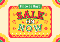 Cinco de Mayo Picado Sale Postcard Image Preview