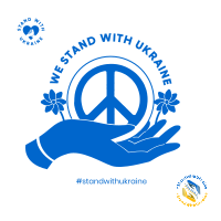 Ukraine Peace Hand Instagram post Image Preview