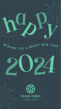 Bright New Year Facebook Story Image Preview