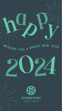 Bright New Year Facebook Story Design