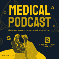 Podcast Medical Instagram Post Design