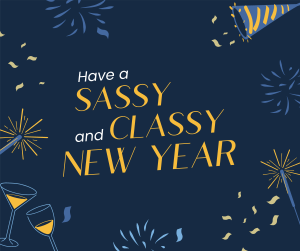 Sassy New Year Spirit Facebook post Image Preview