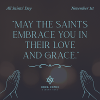 May Saints Hold You Instagram Post Design
