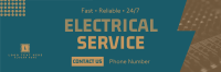 Handyman Electrical Service Twitter header (cover) Image Preview