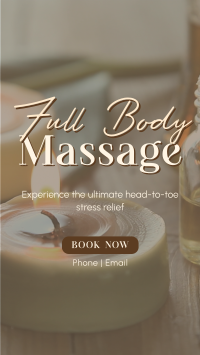 Full Body Massage YouTube short Image Preview