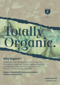 Totally Organic Poster Design