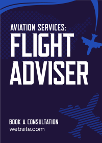 Aviation Flight Adviser Flyer Design
