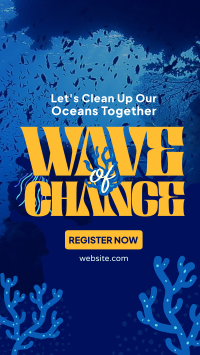 Ocean Cleanup Movement  Instagram Story Design