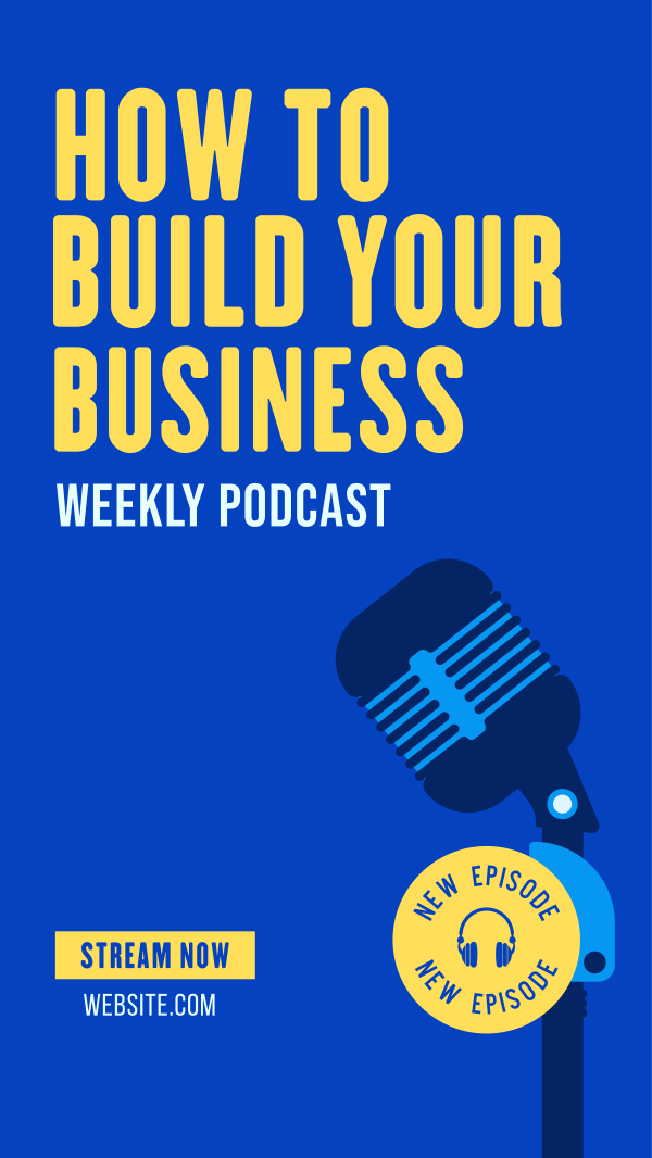 Building Business Podcast Instagram Story Design Image Preview
