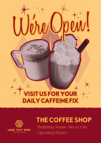 Midcentury Modern Coffee Shop Poster Preview