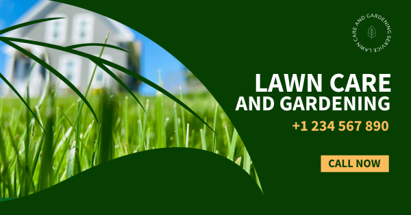 Lawn and Gardening Service Facebook Ad Design Image Preview