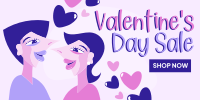 Valentine's Day Couple Twitter Post Design