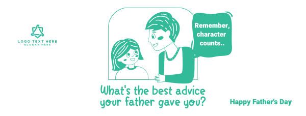 Best Dad Advice Facebook Cover Design Image Preview