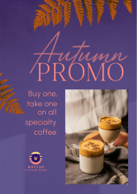 Autumn Coffee Promo Poster Image Preview