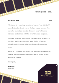 Film Reel Letterhead Image Preview