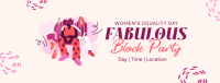 We Are Women Block Party Facebook Cover Design