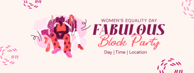 We Are Women Block Party Facebook cover Image Preview